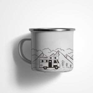 Camping metalna šalica