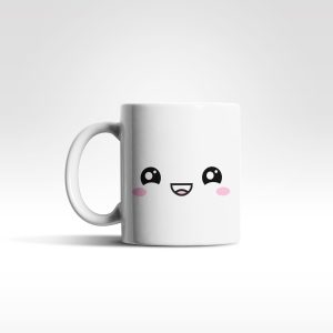 Kawaii keramička šalica